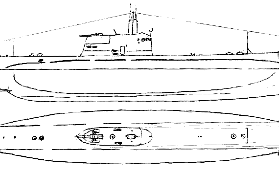Подводная лодка RN Archimede 1941 [Submarine] - чертежи, габариты, рисунки